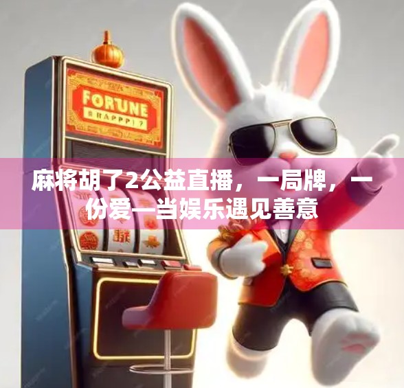 麻将胡了2公益直播，一局牌，一份爱—当娱乐遇见善意