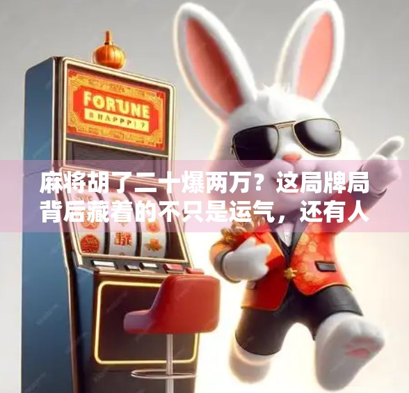 麻将胡了二十爆两万？这局牌局背后藏着的不只是运气，还有人性！