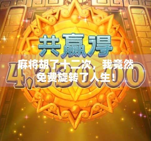 麻将胡了十二次，我竟然免费旋转了人生！