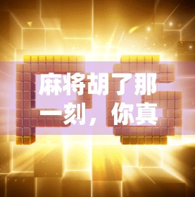麻将胡了那一刻,你真的该下重注吗?揭秘高手背后的心理战与时机判断