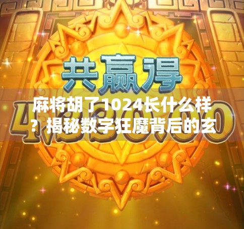 麻将胡了1024长什么样?揭秘数字狂魔背后的玄机与玩家心路