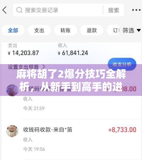 麻将胡了2爆分技巧全解析，从新手到高手的进阶之路，轻松赢钱不翻车！